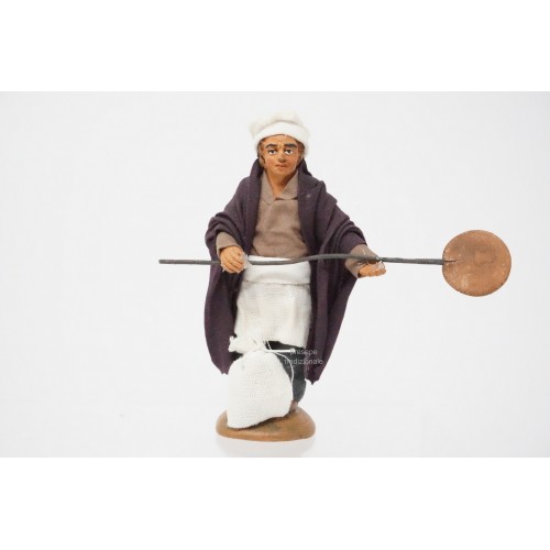 Fornaio con pala cm 10 terracotta e...