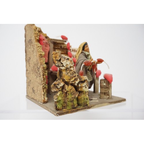 Uomo venditore carne cm 7 terracotta...