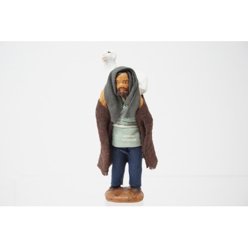 Uomo con pecora sulle spalle cm 7...