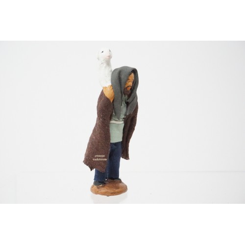 Uomo con pecora sulle spalle cm 7...