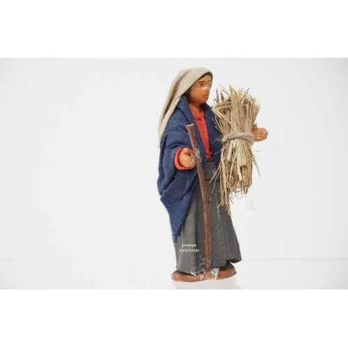 Donna con fascina cm 7 terracotta e...