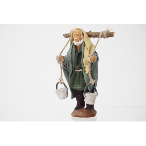 Uomo con secchi cm 7 terracotta e...