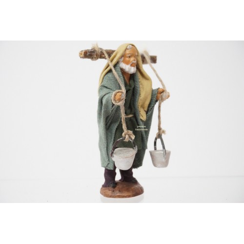 Uomo con secchi cm 7 terracotta e...