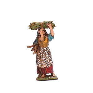 Donna con legna 8cm Moranduzzo