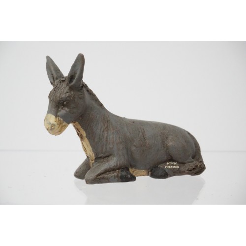 Natività 5 pz cm 10 terracotta e tessuto