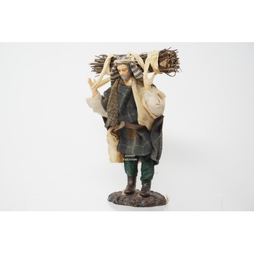 Uomo con fascina di legna cm 13...