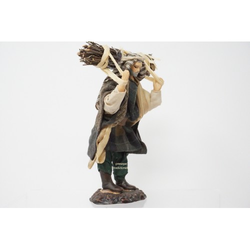 Uomo con fascina di legna cm 13...