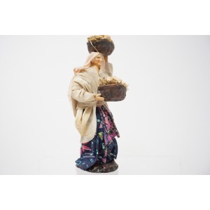 Donna con cesti di uova cm... 2
