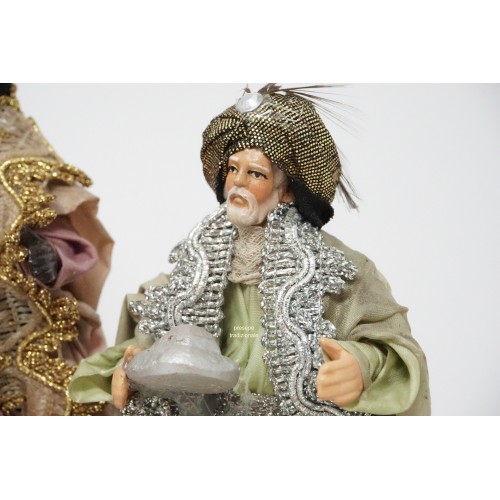 Re Magi cm 14 terracotta e tessuto