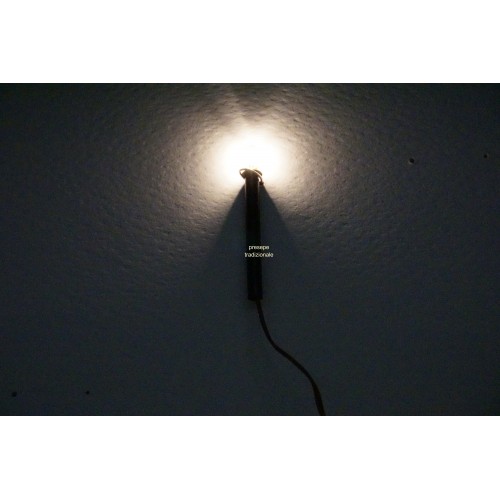 Torcia metallo nero h 3.5 cm  con...