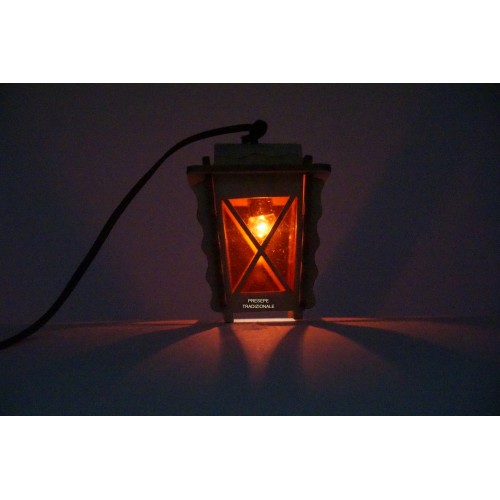Lanterna in legno 3x3 H 4 cm luce...