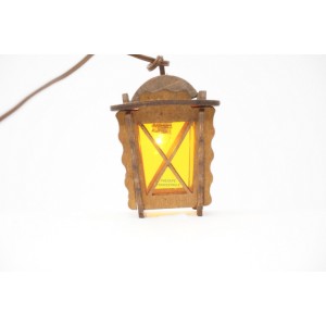 Lanterna in legno scuro 3x3...
