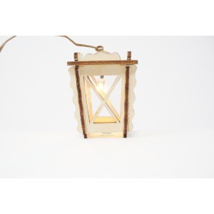 Lanterna in legno  4.5x4.5...
