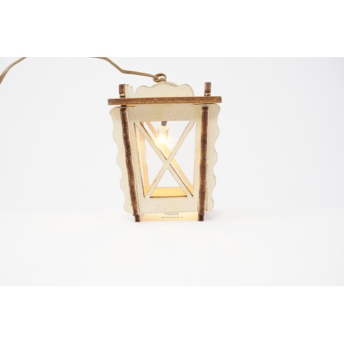 Lanterna in legno  4.5x4.5 H 6 cm...