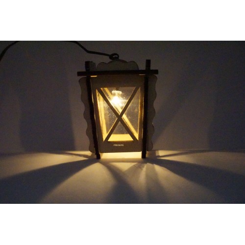 Lanterna in legno  4.5x4.5 H 6 cm...