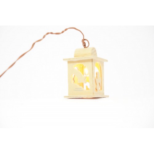 Lanterna in legno con decori  2x2 h3...