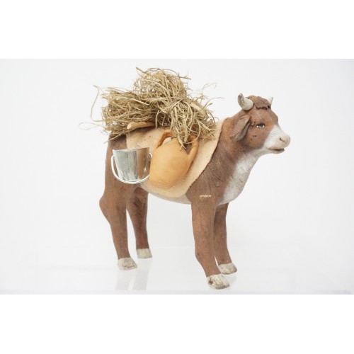 Bue bardato per cm 12 terracotta e...