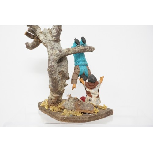 Scena bambini cm 13 terracotta e tessuto