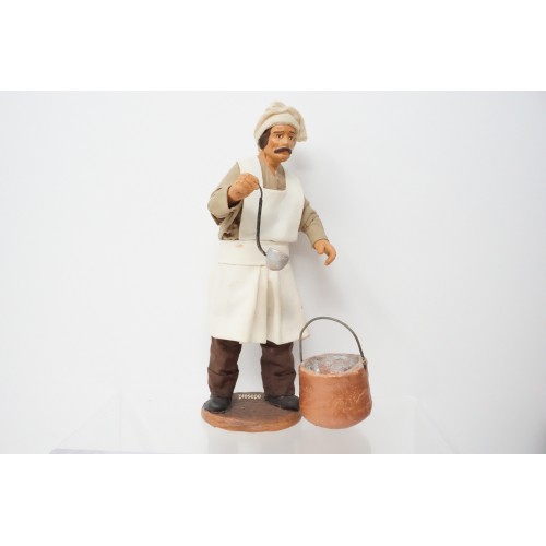 Cuoco con pentolone cm 15 terracotta...