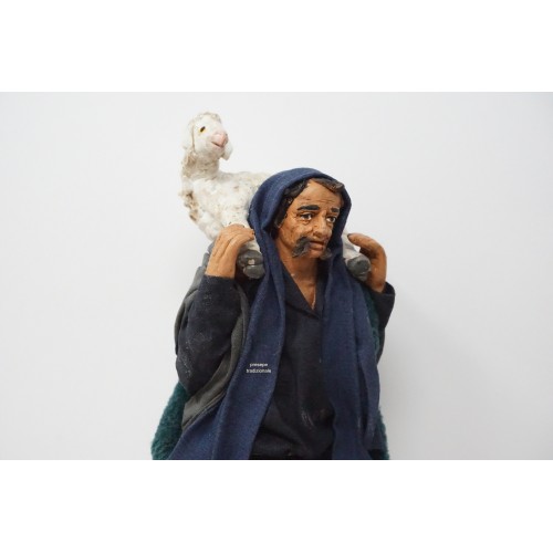 Uomo con pecora con pecora cm 14...