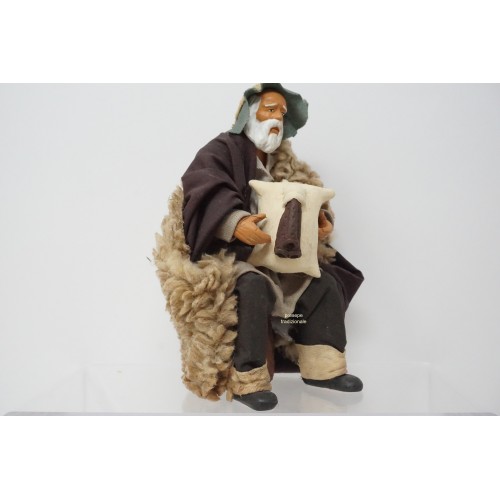 Zampognaro seduto cm 15 terracotta e...