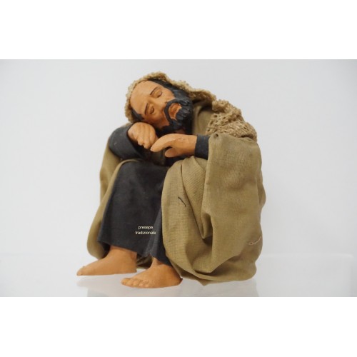 Uomo seduto che riposa cm 15...