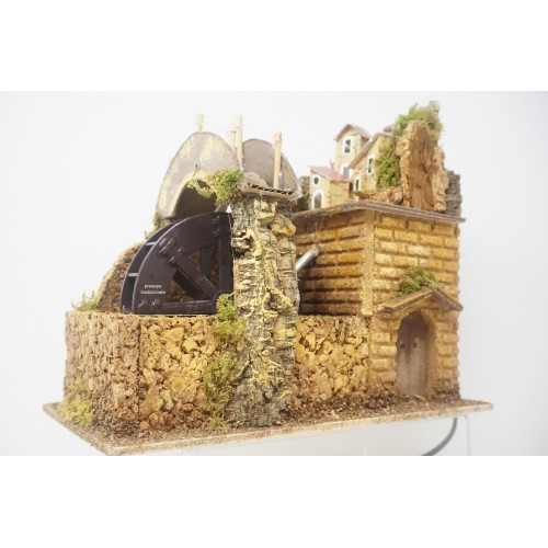 Mulino ad acqua con pompa presepe...