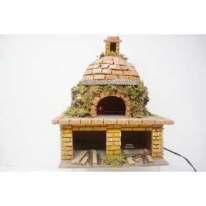Forno effetto fuoco presepe...