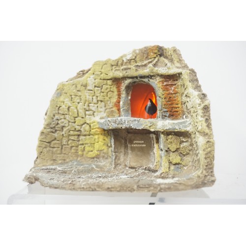 Forno ad angolo effetto fuoco presepe...