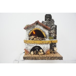 Forno effetto fuoco presepe...