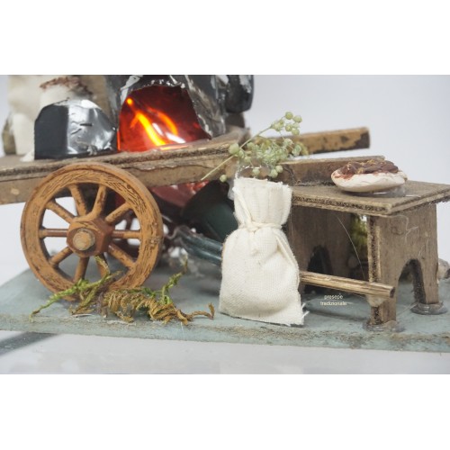 Carretto castagnaio effetto fuoco...