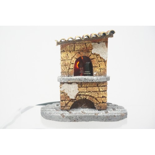 Forno effetto fuoco presepe...