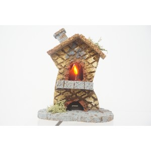 Forno effetto fuoco presepe...