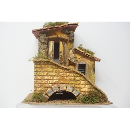 Casa presepe napoletano in sughero 13...