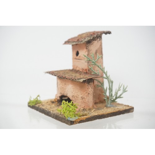 Casa presepe napoletano in legno e...