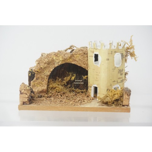 Torre presepe napoletano in legno...