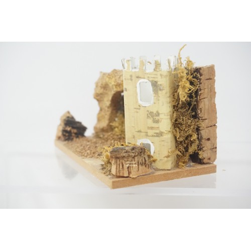 Torre presepe napoletano in legno...