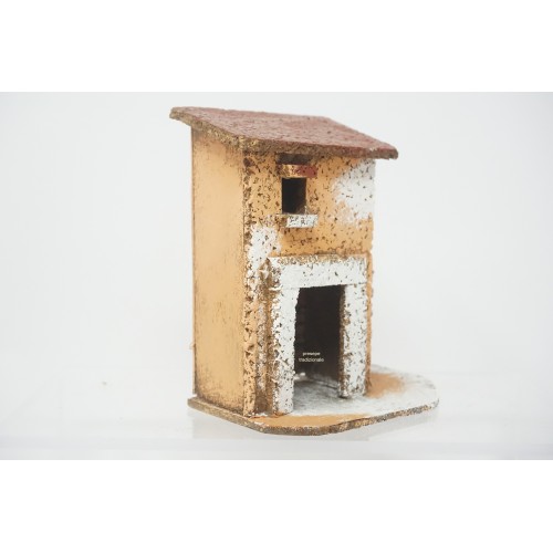 Casa presepe napoletano in legno e...