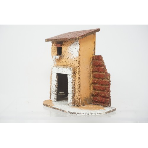 Casa presepe napoletano in legno e...