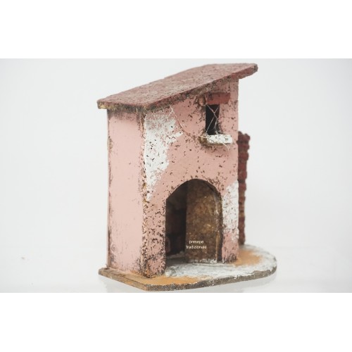 Casa presepe napoletano in legno e...