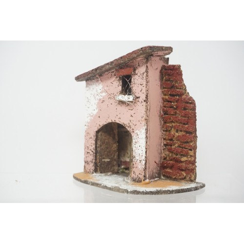 Casa presepe napoletano in legno e...