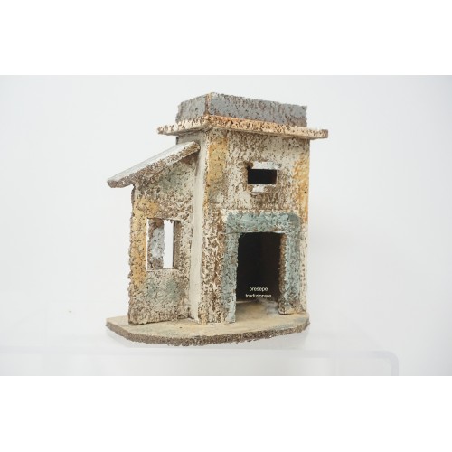 Casa presepe napoletano in legno e...