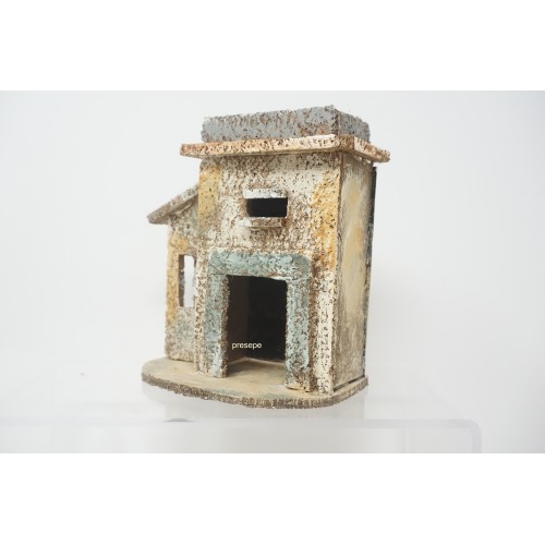 Casa presepe napoletano in legno e...