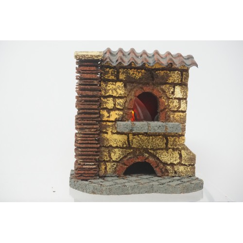 Forno effetto fuoco presepe...