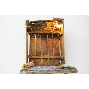 Capanna in legno e sughero,...