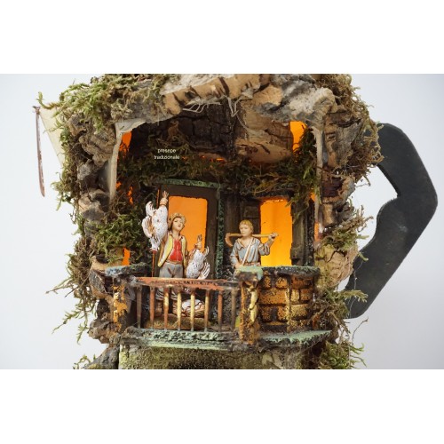 Presepe napoletano Moka in legno e...