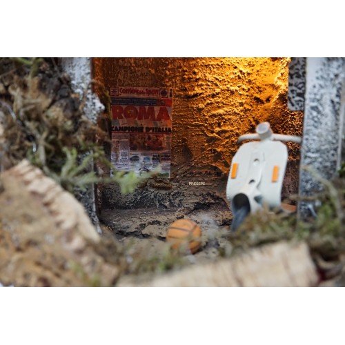 Presepe napoletano Moka giallorossa...