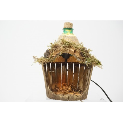 Presepe napoletano damigiana in legno...