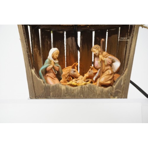 Presepe napoletano damigiana in legno...