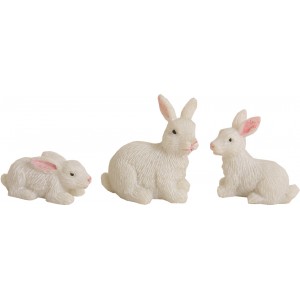 Conigli set 3 pz H 2,5 cm...